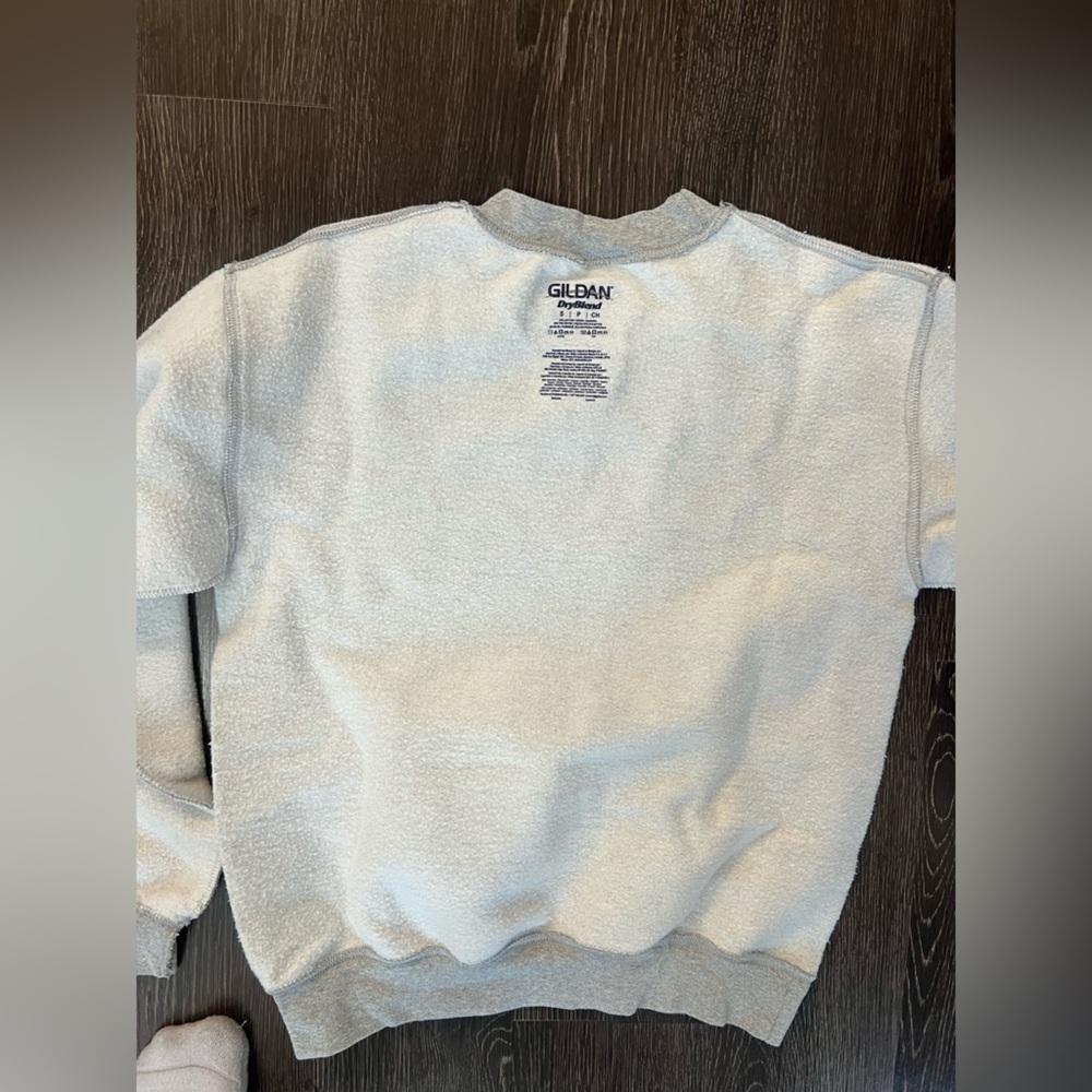 Connie Light Gray Sweatshirt with Red Football Graphic - Picture 2 of 2